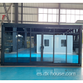 casa de contenedores de vidrio modular prefabricado